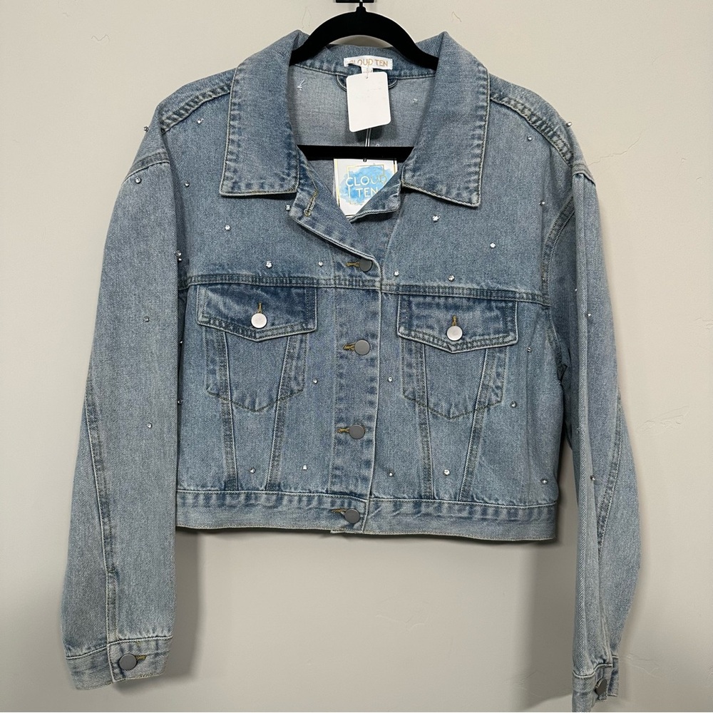 Denim Jacket w/ Rhinestones